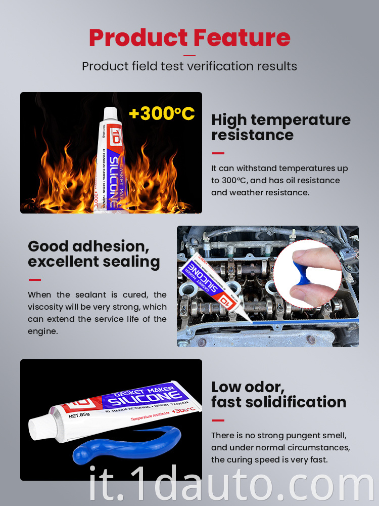 Blue High Temperature Silicone Sealant for Engine